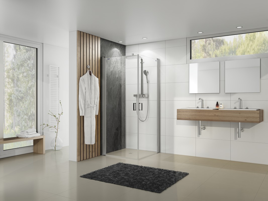 Allegra Plus Pivot Door Corner Entry