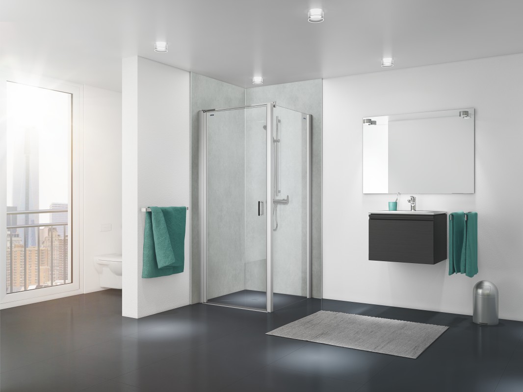 Allegra Plus Pivot Door With Side Panel